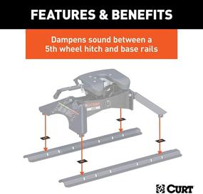 img 1 attached to Улучшите опыт буксировки: CURT 16901 амортизационные подкладки для рельсов 5-го колеса, 4 шт.