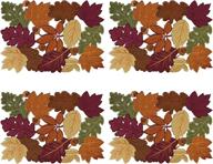 🍁 owenie thanksgiving embroidered maple leaves decorations: add festive charm to your holiday décor! logo