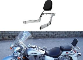 img 4 attached to 🔥 Улучшите вашу Honda Shadow Aero 750 VT750C 2004-2012 с ультимативной новой кожаной спинкой для сиденья и багажной стойкой!