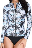 👙 stylish and convenient: daci sleeve swimsuit zipper bathing women's clothing in swimsuits & cover ups logo