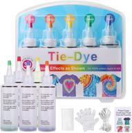 🎨 cudny tie dye kit: vibrant 5-color set for kids and adults, all-inclusive non-toxic tie dye bundle with rubber bands, gloves, ideal for craft art gatherings, festivals, parties, and diy handmade projects logo