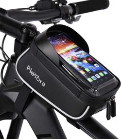 img 4 attached to Plesora Bike Phone Bag: Ultimate Bicycle Phone Holder and Accessory Pack for Cyclists