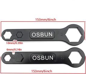 img 3 attached to Anodized Aluminum OSBUN Motorcycle Spanner Wheel Change Tool Wrench Set – Compatible with Africa Twin CRF1000L/ADV 2016-2020 (Black)