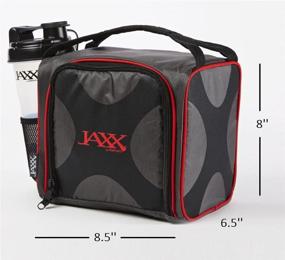 img 1 attached to 🍱 Fit & Fresh Jaxx Meal Prep Set, Standard Size, Red and Black