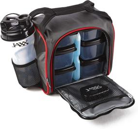 img 4 attached to 🍱 Fit & Fresh Jaxx Meal Prep Set, Standard Size, Red and Black