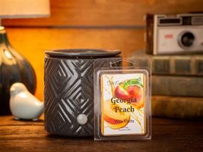 img 2 attached to 🍑 Georgia Peach - Southern Peach Fruit Scented Melt - Highly Scented Wax Cubes - 1 Pack - 2 Ounces - 6 Cubes - Perfect Gift for Women, Men, BFFs, Friends, Wives, Moms, Birthdays, Sisters, Daughters, Anniversaries