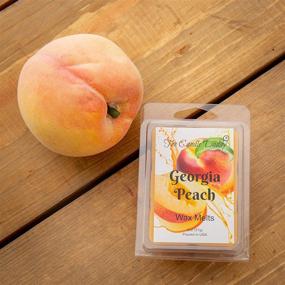 img 3 attached to 🍑 Georgia Peach - Southern Peach Fruit Scented Melt - Highly Scented Wax Cubes - 1 Pack - 2 Ounces - 6 Cubes - Perfect Gift for Women, Men, BFFs, Friends, Wives, Moms, Birthdays, Sisters, Daughters, Anniversaries