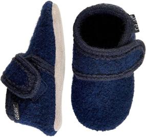 img 2 attached to CeLaVi Kids Toddler Wool Booties Slippers with Leather Sole - Unisex Baby Infant Child Boys Girls