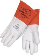 top-quality revco bsx tig welding gloves, genuine 🧤 kidskin leather, seamless finger design enhanced with kevlar stitching logo