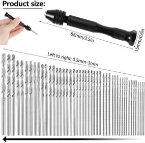 img 2 attached to ODOMY Rotary 0.3-3.0mm Plastic Jewelry: Versatile Crafting Tool for Precise Designs