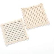 janeoft cotton coasters: stylish farmhouse absorbent solution логотип