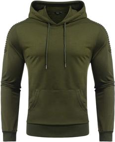 img 2 attached to COOFANDY Men's Clothing: Level up Your Workouts with this Athletic Workout Sweatshirt