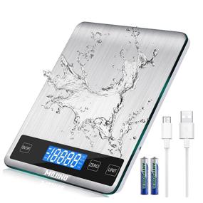 img 4 attached to 🥛 MOJINO 33lb Digital Food Scale- Stainless Steel Coffee Baking Scale with Backlit LCD Display, 5 Units, Precise 1g/0.1oz/1ml Graduation