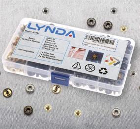 img 2 attached to 🔒 LYNDA 120 Sets Leather Snap Fasteners Kit - 6 Colorful Metal Button Snaps Press Studs with 4 Installation Tools. Ideal for Leather Craft, DIY Projects, Overalls, Jackets, Jeans, Clothes, Bracelets, Bags.