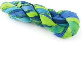 img 2 attached to 🧶 Bachaaya Freedom Yarn: Premium Rajasthani Strip Yarn for Knitting, Crocheting, & Weaving - 225 ft (75 Yds), 150g (5.3oz)