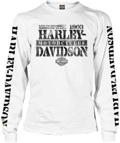 img 2 attached to 🔥 Unleash Your Inner Rebel - Harley Davidson Distressed Freedom Fighter Sleeve Men's Clothing