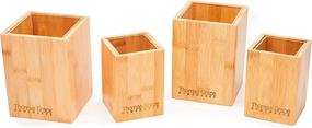 img 3 attached to 📦 Versatile Bamboo Box Set: Kitchen, Bathroom, and Office Organizer - Thomas Grace Homewares