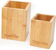 📦 versatile bamboo box set: kitchen, bathroom, and office organizer - thomas grace homewares логотип