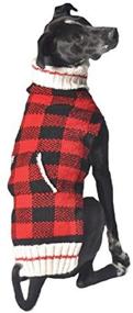 img 1 attached to 🐶 Stay Stylish and Cozy: Chilly Dog Buffalo Plaid Dog Sweater!