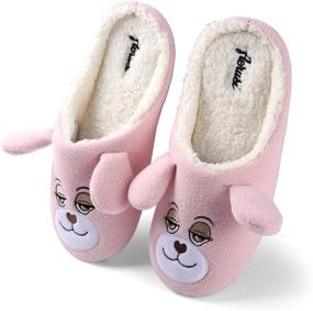 img 3 attached to 🐻 Cute and Comfortable Aerusi Unisex Teddy Bear Slipper: Perfect Kid's Shoe for All-Day Comfort