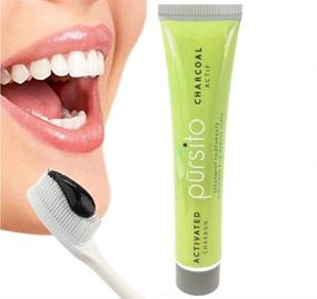 img 2 attached to 🦷 Activated Black Charcoal Teeth Whitening Mint Toothpaste for Removing Smoke and Coffee Stains, Freshening Breath - 1 Pack
