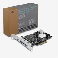 🚀 vantec ugt-pce470-2c: высокоскоростная 4-портовая usb 3.1 gen 2 pcie host карта с поддержкой 10gbps - двойной контроллер, слот pcie x4/x8/x16, черный/серебряный логотип