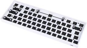 img 2 attached to Enhanced EPOMAKER GK61X RGB Hotswap Custom DIY Kit for 60% Keyboard, with PCB Mounting Plate Case (White)