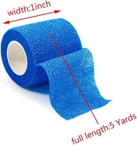 img 3 attached to 🏋️ Versatile 24-Piece Self Adhesive Elastic Bandage Wrap for Sports, Wrist, Ankle - 12 Vibrant Colors - 1 Inch Width - 5 Yards Each