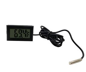 img 1 attached to 🌡️ LCD Display Digital Fahrenheit Thermometer -120℉ to 230℉: Ideal for Fish Aquariums, Marine Vivariums, Homes, Warehouses & Labs (Black)