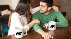 img 3 attached to Mama Bear and Papa Bear - 11oz Ceramic Coffee Mug Couples Set - His and Hers Gifts - Perfect Present for Husband and Wife - Holiday Gifts for Mom and Dad - By CBT Mugs