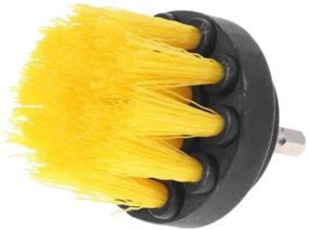 img 3 attached to 🧽 Revolutionize Your Cleaning Routine with the Drill Brush 3pcs Scrub Brush Drill Attachment Kit - Ultimate Time Saving and Power Scrubber Cleaning Kit for Car, Bathroom, Wooden Floor, and Laundry Room Cleaning (Yellow)