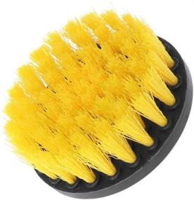 img 2 attached to 🧽 Revolutionize Your Cleaning Routine with the Drill Brush 3pcs Scrub Brush Drill Attachment Kit - Ultimate Time Saving and Power Scrubber Cleaning Kit for Car, Bathroom, Wooden Floor, and Laundry Room Cleaning (Yellow)