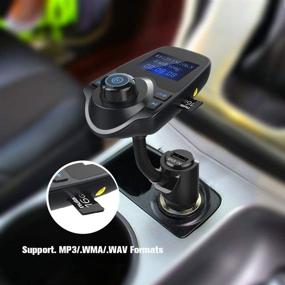 img 1 attached to 🚗 EinCar Wireless Bluetooth FM Transmitter: Hands-Free Car Kit with TF Card and USB Support