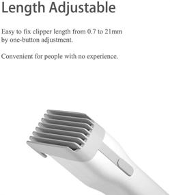 img 3 attached to Ultimate Cordless Hair Clippers for Men: Rechargeable, Adjustable, and Precision Ceramic Cutter