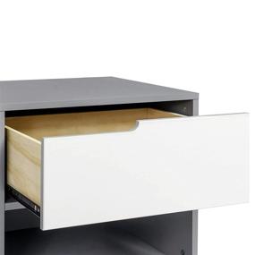 img 1 attached to 🛏️ Babyletto Hudson Nightstand in Port White for Kids' Home Store and Kids' Furniture