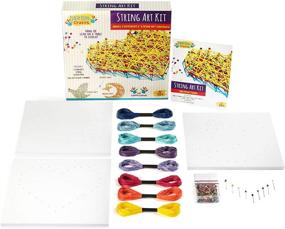 img 1 attached to 🧵 Crafty Delight: String Art Kit for Tweens - Create 3 Unique Canvases!