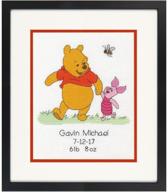 🧸 dimensions 70-35357 disney winnie the pooh birth record counted cross stitch kit - 8x10 inch logo