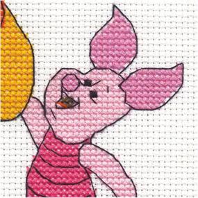 img 2 attached to 🧸 Dimensions 70-35357 Disney Winnie The Pooh Birth Record Counted Cross Stitch Kit - 8x10 Inch