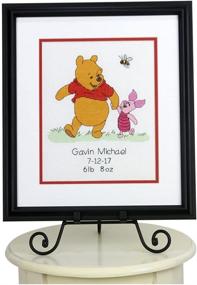 img 3 attached to 🧸 Dimensions 70-35357 Disney Winnie The Pooh Birth Record Counted Cross Stitch Kit - 8x10 Inch