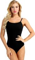 🩰 iefiel women's cross back ballet dance leotard: stunning gymnastic camisole bodysuit costume logo