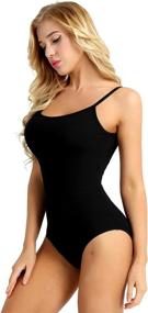 img 1 attached to 🩰 IEFIEL Women's Cross Back Ballet Dance Leotard: Stunning Gymnastic Camisole Bodysuit Costume