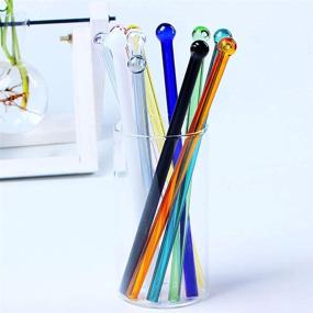 img 1 attached to Multi Color Straws Reusable Drinking Cleaning