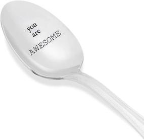 img 3 attached to 🥄 You Are Awesome Spoon - Engraved Spoon - Best Friends Gift - Cute Spoon - Gift for Him/Her - Lovers Spoon Gift - SP_017