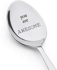 img 4 attached to 🥄 You Are Awesome Spoon - Engraved Spoon - Best Friends Gift - Cute Spoon - Gift for Him/Her - Lovers Spoon Gift - SP_017