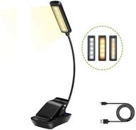 📚 enhance your reading experience with hongyu rechargeable led book light clip reading lights: 9 leds, eye-caring, usb travel clip lamp for kids & bookworms логотип