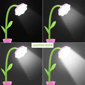img 1 attached to 🌸 Rechargeable Kids Desk Lamp, Dimmable LED Table Lamp with Eye Protection, Touch Sensor & Pen Holder - Pink