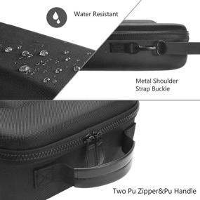 img 1 attached to 🎮 MASiKEN Black Oculus Quest 2 Head Strap and Carrying Case Kit - Lens Spacer, VR Oculus 2 Accessories, Elite Strap All-in-one Travel Case, Inner Custom Padded Interior with Shoulder Strap for Enhanced Shockproof Protection
