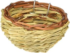 img 1 attached to 🐦 3-Inch Canary Twig Birds Nest by Prevue Pet Products - BPV1150