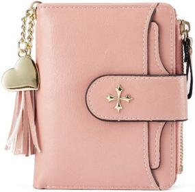 img 4 attached to 👛 Genuine Leather Blocking Wallets: Stylish Women's Handbags & Wallets