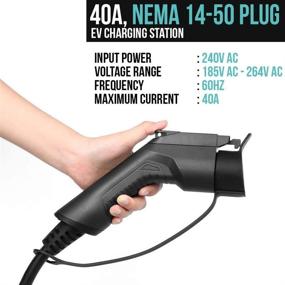 img 2 attached to ⚡ Lectron 240V 40 Amp Level 2 Electric Vehicle (EV) Charging Station | 20ft/6m J1772 Cable & NEMA 14-50 Plug | EVSE 9.6kW for All SAE J1772 Electric Vehicles